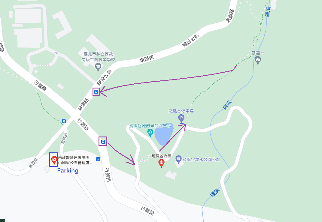 龍鳳谷公園步道入口