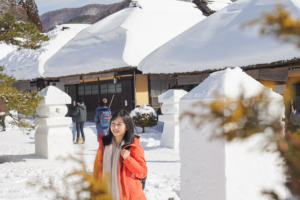 大內宿冬天雪景