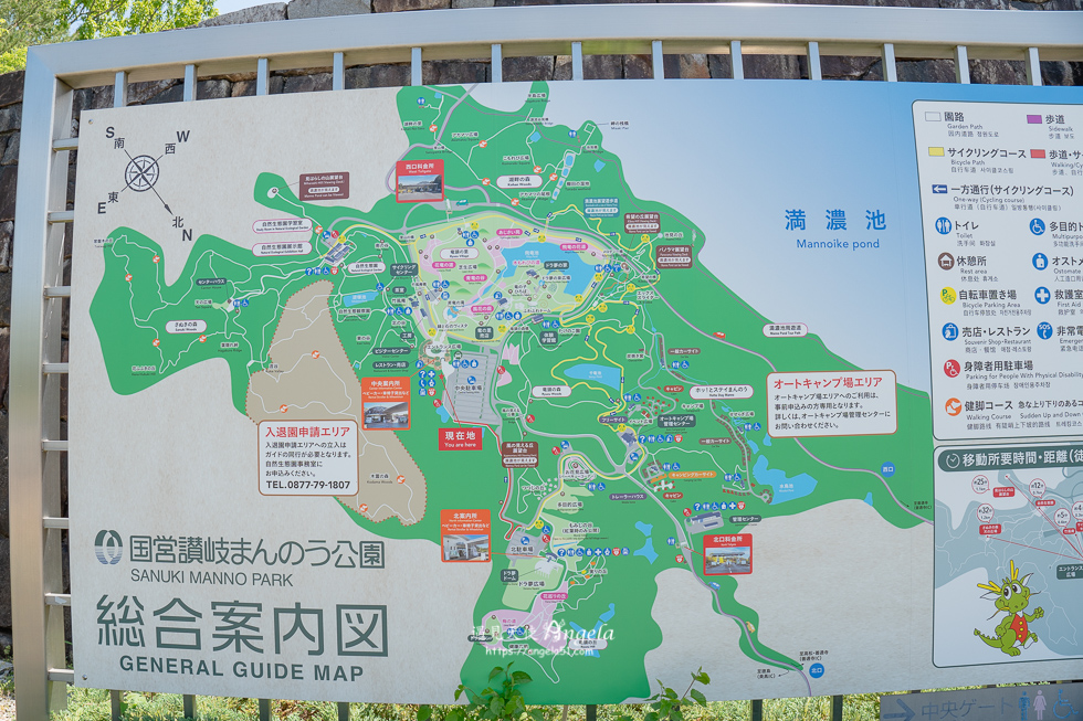 香川滿濃公園地圖